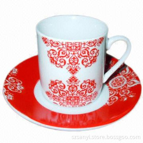 12-piece Coffee Cup and Saucers with 80cc Capacity